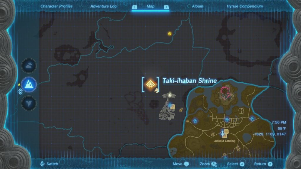 Taki Ihaban Shrine location 2023